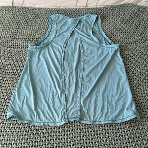 Lululemon Athletica Blue Open Back Tank Top